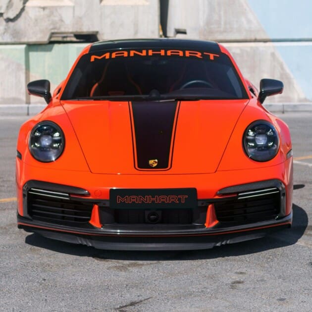 TopCar Design Part 3 Carbon Front Spoiler for Porsche 911 (992) Turbo (S) -  MANHART Performance - True High Performance Cars