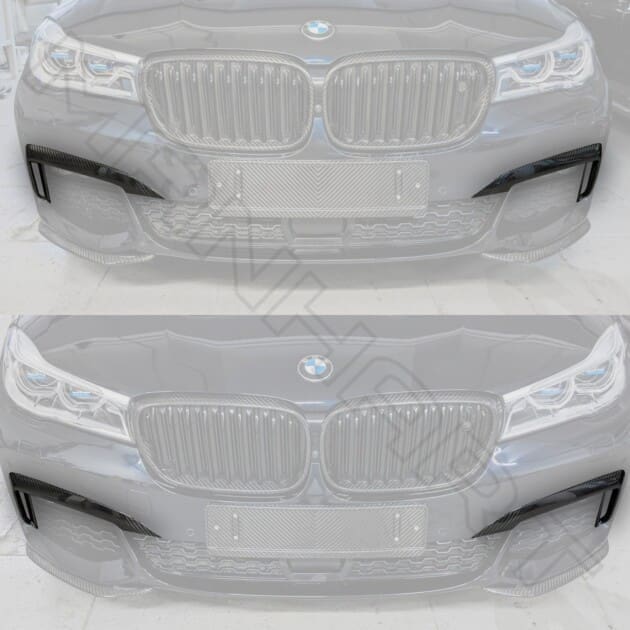 MANHART Carbon Zweiteilige Frontstoßstangeneinsätzer BMW G1x 7er